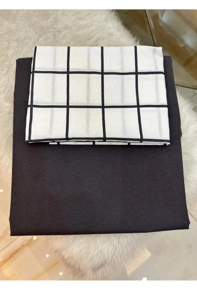 Sheri Home Tekstil Life Kare Kolay Ütülenir Çift Kişilik Çarşaf Takımı 180x200 Cm - Resim 3