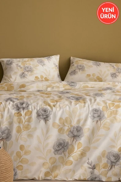 Sheri Home Lastikli Çarşaflı Çift Kişilik Nevresim Takımı GardenGRİi8855522772188 - Resim 2