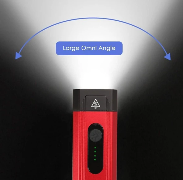 XBYC 6127 800 Lümen Bisiklet Ön Lamba Far Aydınlatma Usb Şarjlı Kırmızı - Resim 4