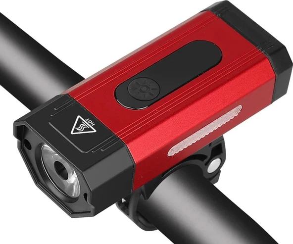XBYC 6127 800 Lümen Bisiklet Ön Lamba Far Aydınlatma Usb Şarjlı Kırmızı ürün görseli