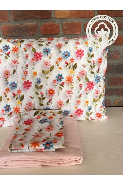 Sheri Home Tekstil Baby Flowers Tek/çift Kişilik Çarşaf Yastık Set 83 Telty555565565688 ürün görseli 1