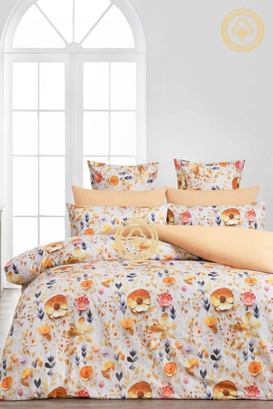 Sheri Home Tekstil Yeni Çarşaflı Çift Kişilik Nevresim Takımı 3d Baskı Kumaş | Maviflowers88 - Resim 4