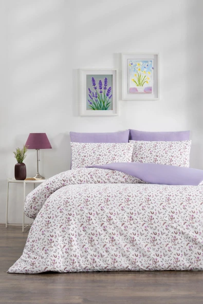 Sheri Home Tekstil YENİ 100% Yıkanmış Pamuk Nevresim Seti KIRÇİÇEKMODEL88656563322025 ürün görseli 1