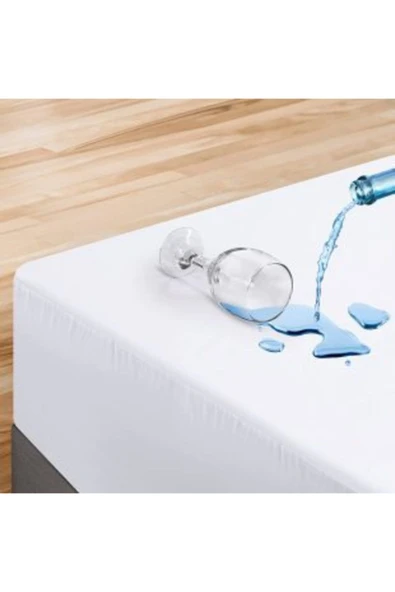 Sheri Home Tekstil Classiy Sıvı Geçirmez Yatak Koruyucu Lastikli Alez Micro Dört Mevsim 100x200 - Resim 2