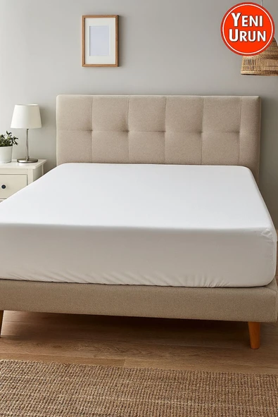 Sheri Home Tekstil Lastikli Pamuk Penye Çarşaf 180x200cm KİNGSİZESHERİ014538811 ürün görseli 1