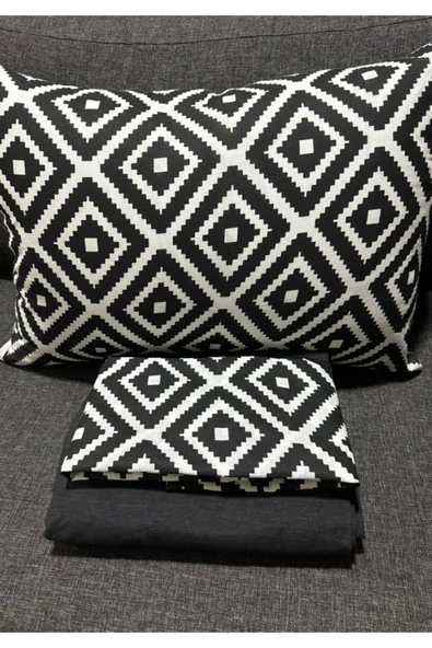 Sheri Home Tekstil Life Hipnoz Kolay Ütülenir Çift Kişilik Çarşaf Takımı 180x200 Cm - Resim 4