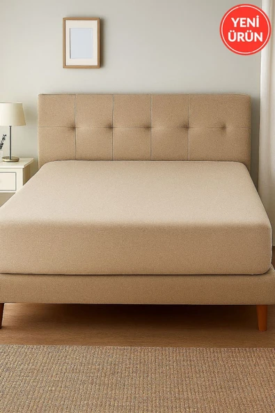 Sheri Home Tekstil Lastikli Pamuk Penye Çarşaf 180x200cm KİNGSİZESHERİ014538811 ürün görseli 1