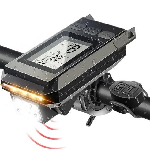 Forte GT 6145 450 Lümen Bisiklet Ön Işık Ve Km Saati Wireless Kablosuz Siyah Renk ürün görseli