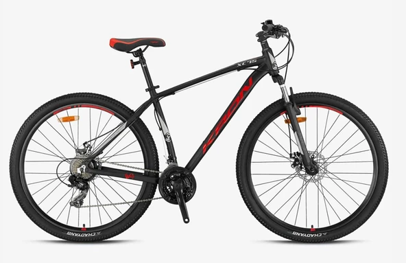 Kron Xc 75 29 Jant 17 Kadro 21 Vites Mekanik Disk Fren Dağ Bisikleti Siyah Kırmızı - Resim 2