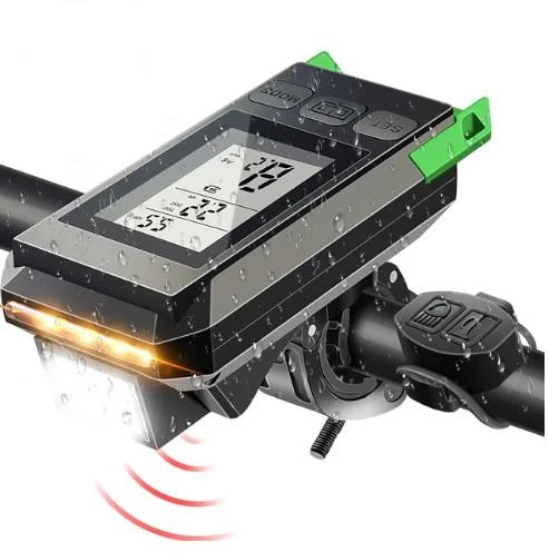 Forte GT 6145 450 Lümen Bisiklet Ön Işık Ve Km Saati Wireless Kablosuz Yeşil Renk ürün görseli