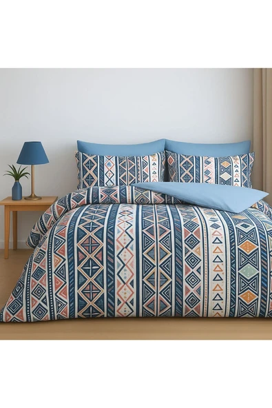 Sheri Home LİTTLE HEART Pamuklu Çift Kişilik Nevresim Takım PİRAMİTtr888736636557721 ürün görseli