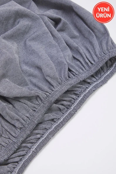 Sheri Home Lastikli Çarşaflı Çift Kişilik Nevresim Takımı GardenGRİi8855522772188 - Resim 4