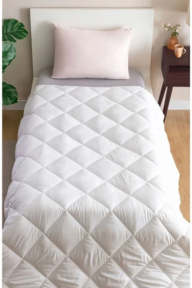 Sheri Home Tekstil Ekosoft Beyaz Tek Kişilik Yıkanabilir Yorgan Yeni145377 - Resim 3