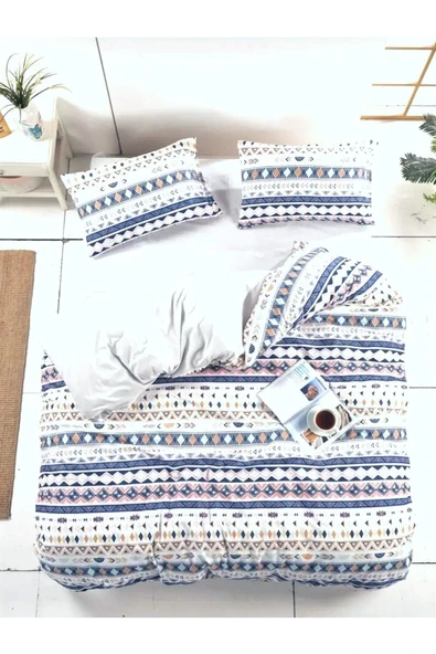 Sheri Home 2 Yastıklı Tek Kişilik Nevresim Takımı Diamond0204 - Resim 2