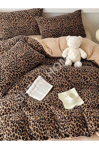 Sheri Home Tekstil Basic LeoparTek Kişilik Nevresim (Yorgan Kılıfı)Tr8887366365577 ürün görseli