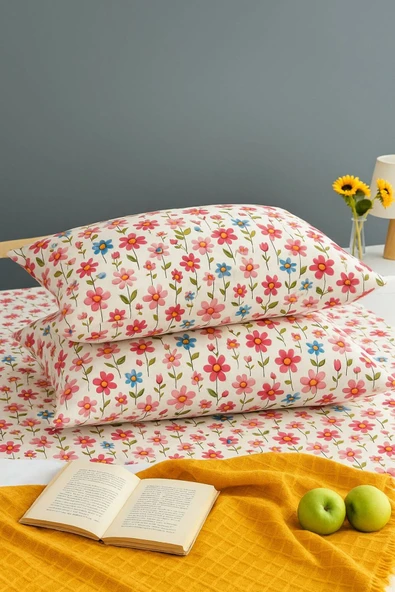 Sheri Home Tekstil LiTTLE HEART Tasarım Çift Tarafı Baskılı Dekoratif 2'li Yastık KılıfıSeti50 x 70STDRTKAPAKLI ürün görseli 1