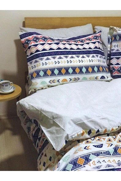 Sheri Home 2 Yastıklı Tek Kişilik Nevresim Takımı Diamond0204 - Resim 3