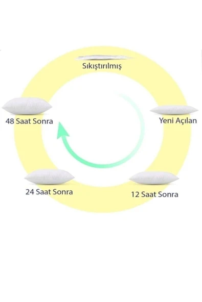 Sheri Home Tekstil Turta Home 4 Adet Antialerjik Boncuk Slikon Yastık 900 Gr/ 50x70 5liyastık03 - 3