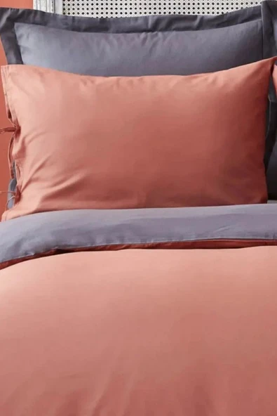 Sheri Home Tekstil Plain Check Kobin Pamuklu 2’li Yastık Kılıfı 50*70 Cm ürün görseli 1