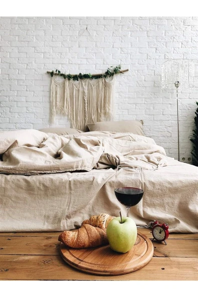 Sheri Home Tekstil Ephesus Vintage Çift Kişilik Nevresim Takımı %100 Pamuk Stonewashed Kusursuz Yumuşaklık-lemonade - Resim 2