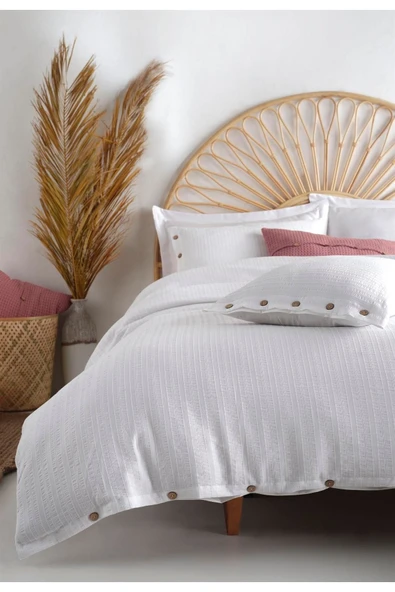 Sheri Home Tekstil Paradiso Gofreli Nevresim Takımı - Resim 3