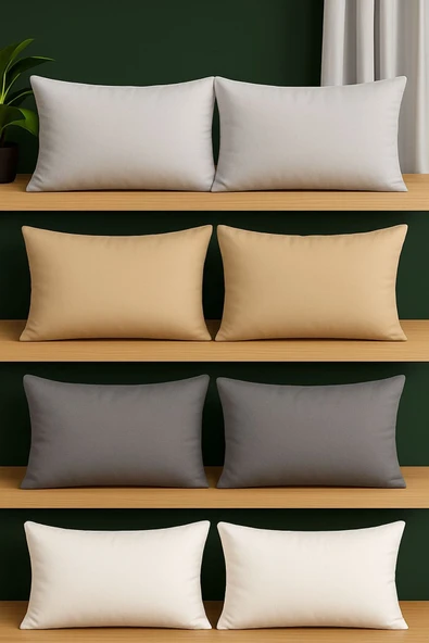 Sheri Home 8 Adet %100 Pamuk Yastık Kılıfları 4 Farklı RenkYenilendi KlfDENİZLİ1231475377 ürün görseli 1