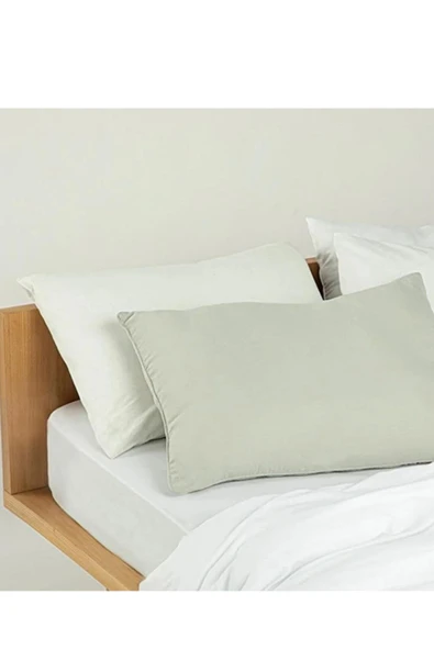 Sheri Home Soft Crinkle Mikrofiber Yast±k 50x70 Cm Gri 10037639 800 gr - Resim 2