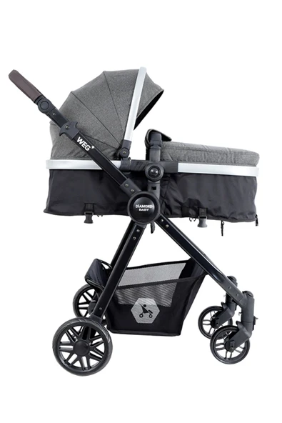 Diamond Baby Weg Travel Sistem Bebek Arabası Gri - 6
