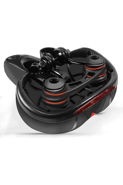 Bisiklet Koltuk Sele Airzone Hava Kanallı Reflektörlü Elastomer Yaylı Soft Doku Selesi - Resim 4