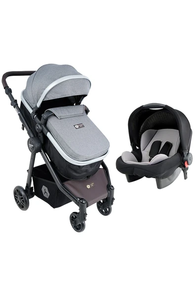 Diamond Baby Weg Travel Sistem Bebek Arabası Açık Gri - 1