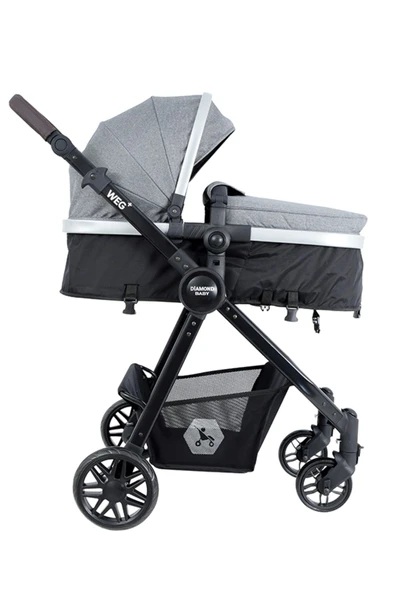 Diamond Baby Weg Travel Sistem Bebek Arabası Açık Gri - 6