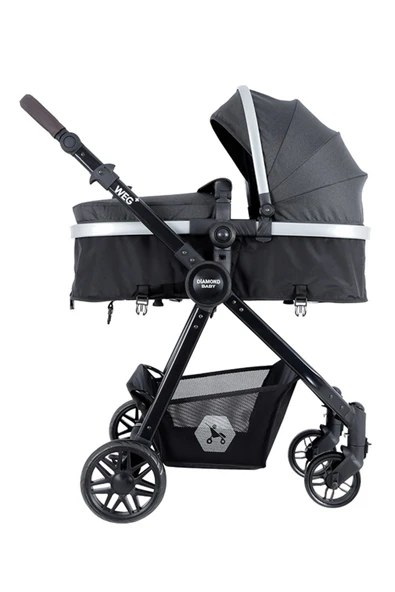 Diamond Baby Weg Travel Sistem Bebek Arabası Antrasit - 7