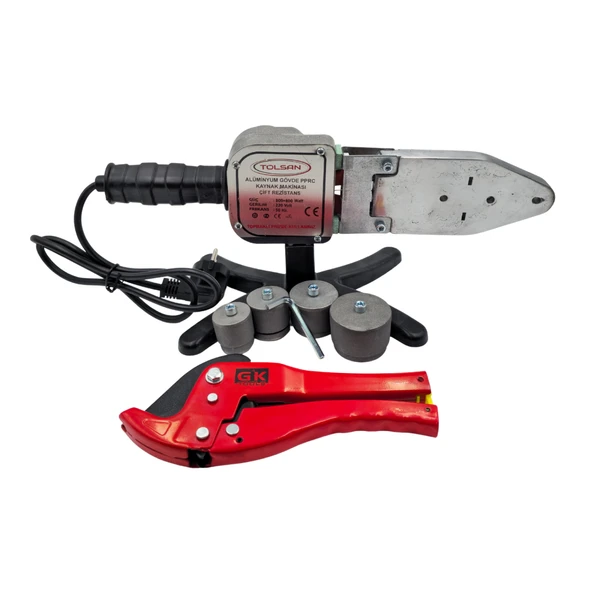 Fixonic Tolsan FOBK1600 1600W Çift Rezistanslı PPRC Plastik Boru Kaynak Makinesi Seti ürün görseli 1