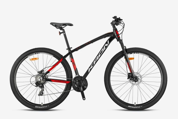 Kron XC 100 27,5 Jant Hidrolik Disk Alüminyum Kadro 21 Vites  Dağ Bisikleti Siyah Gri Kırmızı ürün görseli