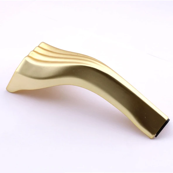 Kesit 14 cm Gold Altın Metal Mobilya Ayağı Ayakları Ünite Baza Koltuk Kanepe Sehpa Masa Tabure Siyah - Resim 6
