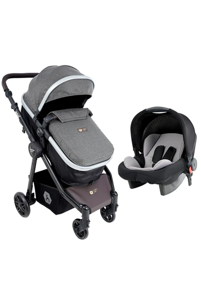 Diamond Baby Weg Travel Sistem Bebek Arabası Gri - 1