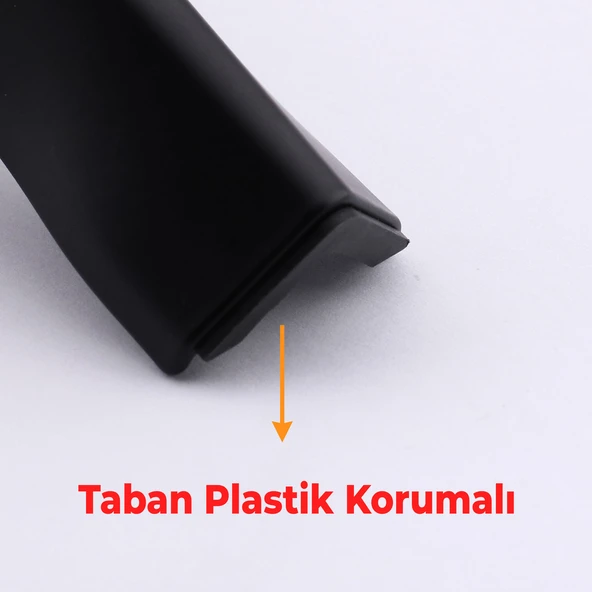 Kesit 14 cm Siyah Metal Mobilya Ayağı Ayakları Ünite Baza Koltuk Kanepe Sehpa Masa Tabure Siyah - Resim 2