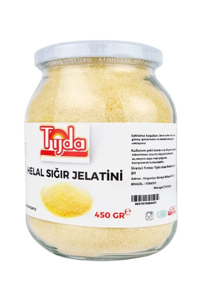 TİJDA Tijda Helal Sığır Jelatini 450 Gr/ Kolajen Kaynağı | Sporcu Ve Sağlık Destek | Saf Ve Doğal/cilt/saç - Resim 3