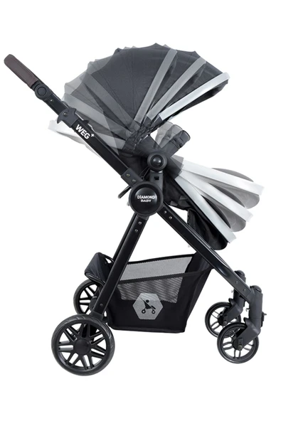 Diamond Baby Weg Travel Sistem Bebek Arabası Antrasit - 4