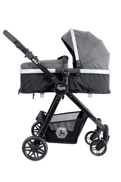 Diamond Baby Weg Travel Sistem Bebek Arabası Gri - 7