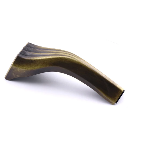 Kesit 14 cm Eskitme Antik Sarı Metal Mobilya Ayağı Ayakları Ünite Baza Koltuk Kanepe Sehpa Masa - Resim 4