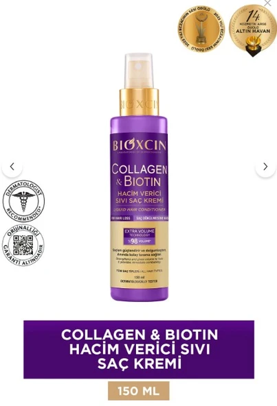 Bioxcin Collagen Biotin Hacim Verici Sıvı Saç Kremi 150 ml - 1