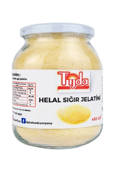 TİJDA Tijda Helal Sığır Jelatini 450 Gr/ Kolajen Kaynağı | Sporcu Ve Sağlık Destek | Saf Ve Doğal/cilt/saç - Resim 2