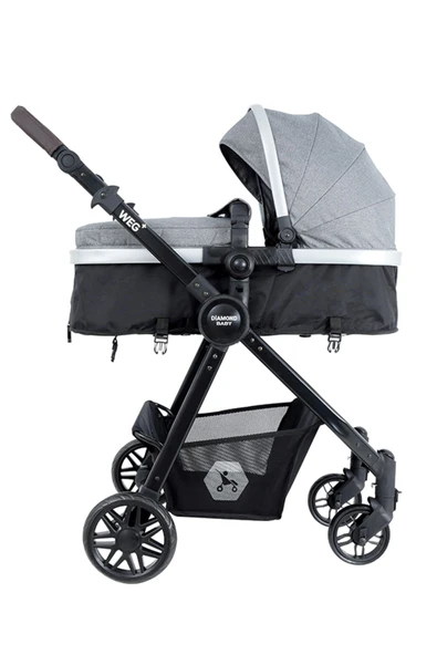 Diamond Baby Weg Travel Sistem Bebek Arabası Açık Gri - 7