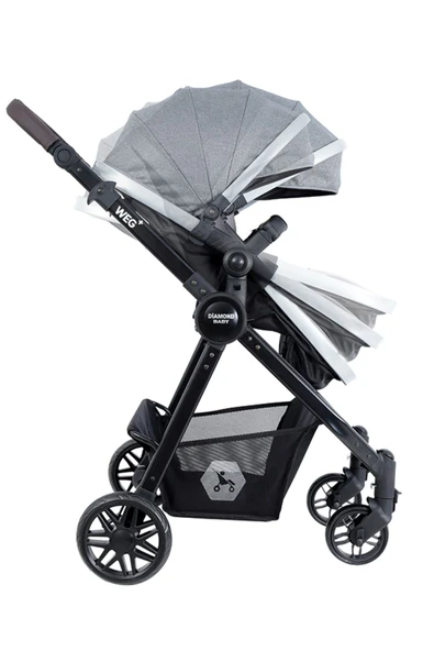 Diamond Baby Weg Travel Sistem Bebek Arabası Açık Gri - 3