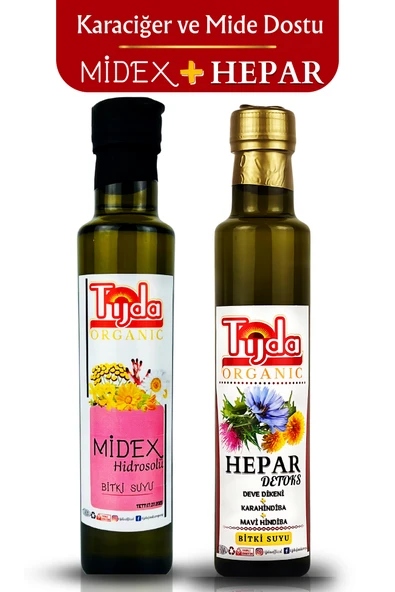 TİJDA Midex Hepar 2’li Set Karaciğer ve Mide İçin Bitkisel Formül ürün görseli 1