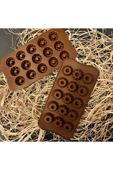 15'li Çikolata Kek Kalıbı Silikon ürün görseli