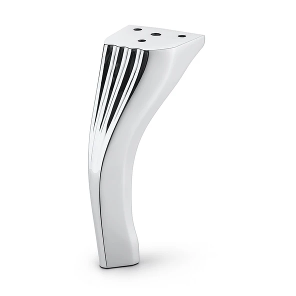 Kesit 14 cm Gümüş Krom Renk Metal Mobilya Ayağı Ayakları Ünite Baza Koltuk Kanepe Sehpa Ayakları - Resim 7