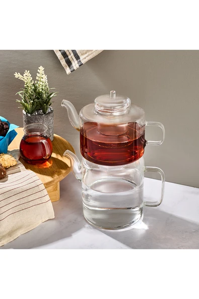 Tobby Borosilikat Cam Çaydanlık - 2