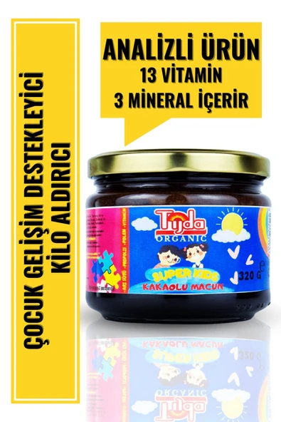 TİJDA Çocuk Vitamin Katkılı Kilo - Aldırıcı Kids Kakaolu Macun 320 gr ürün görseli